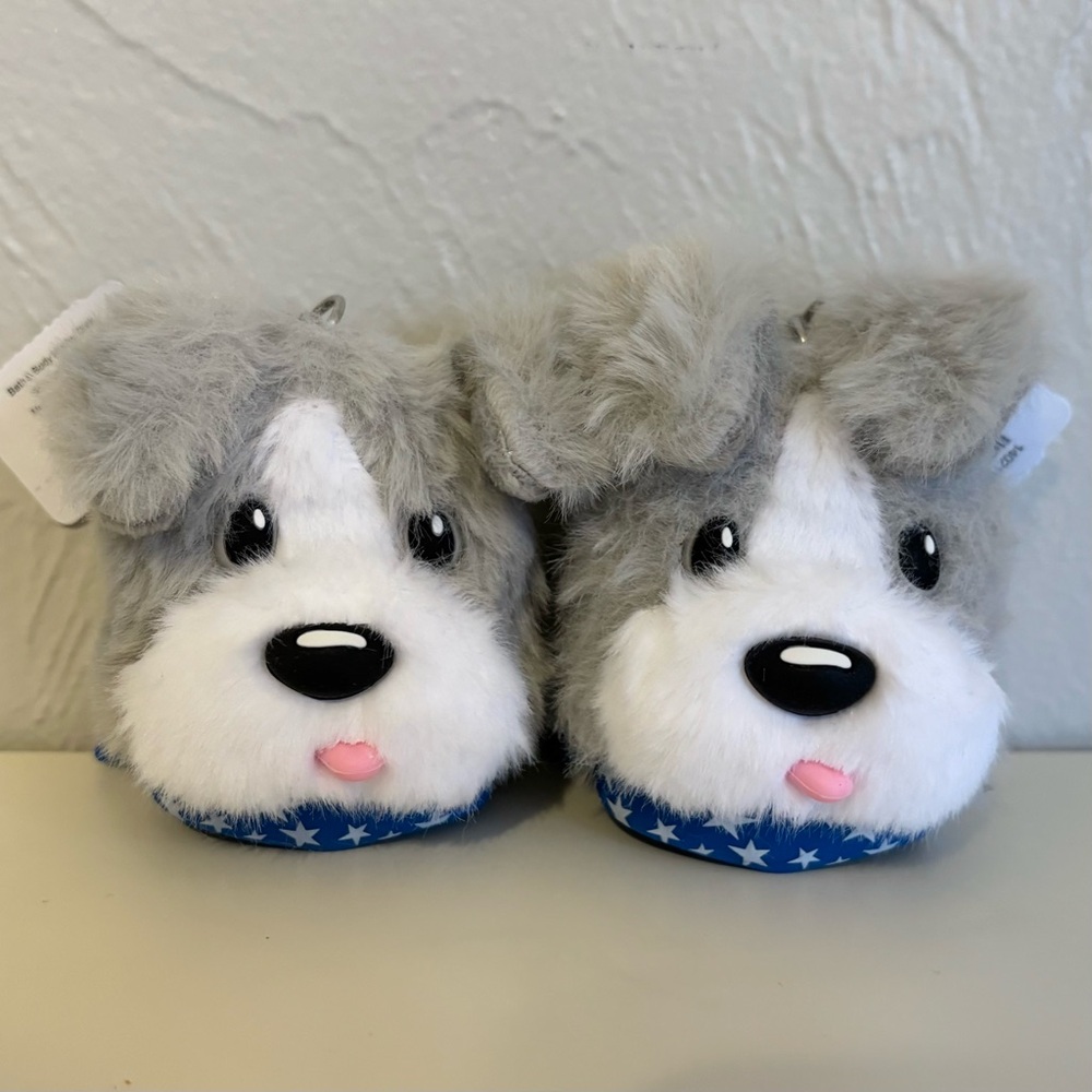 Bath & Body Works 2026 Patriotic Dog Bandana Pocketbac Sanitizer Holders Fluffy
